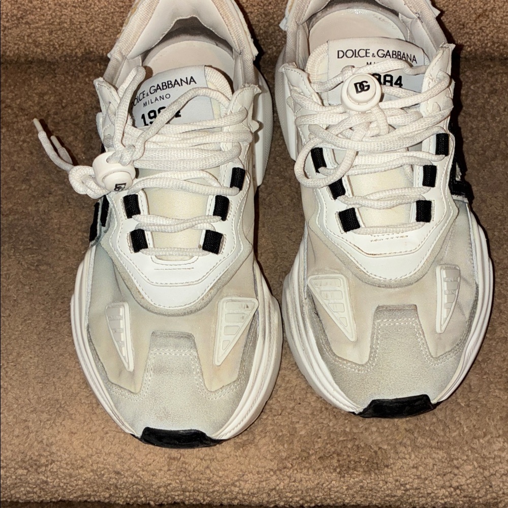 Dolce & Gabbana Daymaster sneakers crafted in Italy white and Navy Blue women’s - Picture 8 of 11